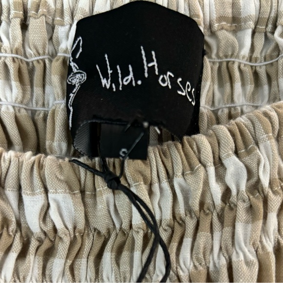 Wild Horses Label Ballerina Gingham Blouse - Picture 6 of 8